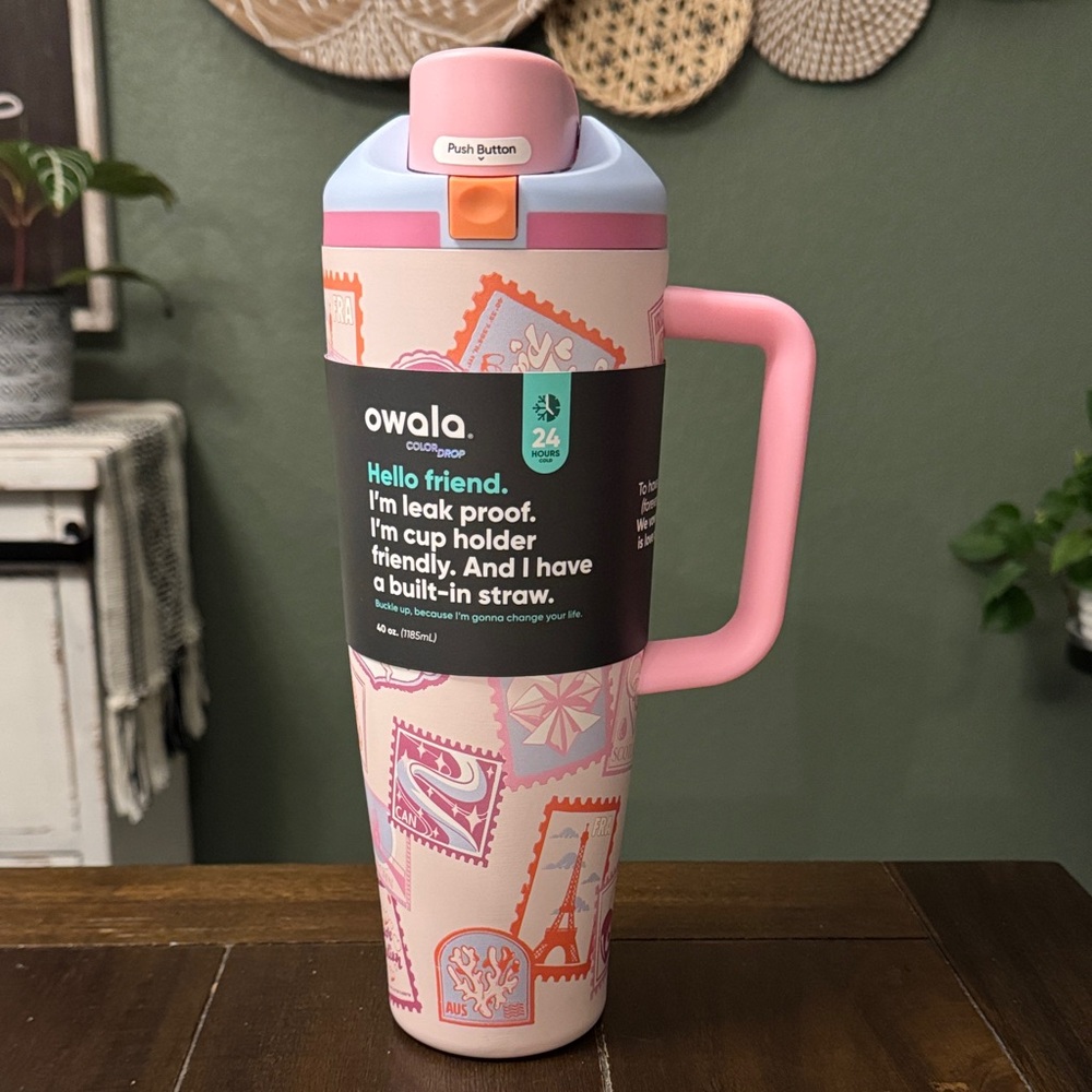 Owala 40oz FreeSip Tumbler in Sending Love! New! Limited Edition!